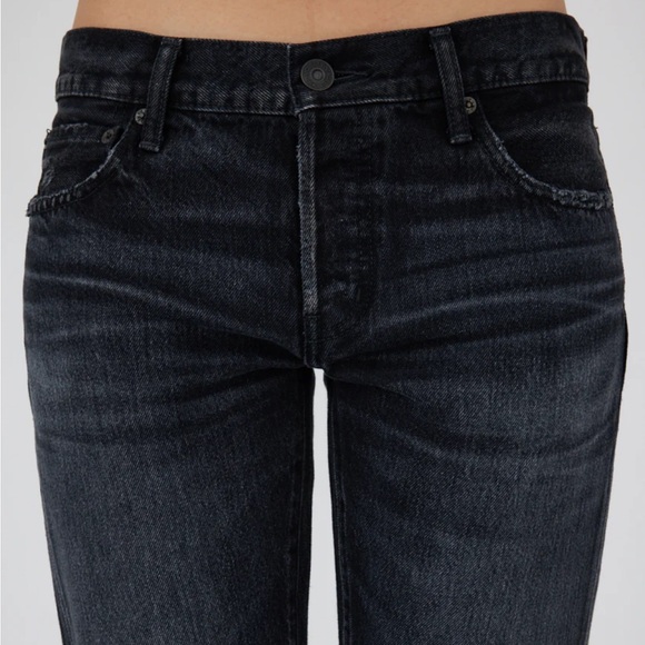 Moussy Vintage Vellflower Tapered Black wash Jean Size 27 New without tags - Picture 7 of 7